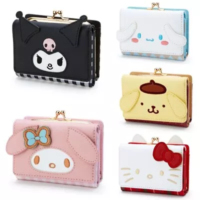 Hello Kitty My Melody Kuromi Cinnamoroll Leather Card Holder Coin Purse Sanrioed • $19.94