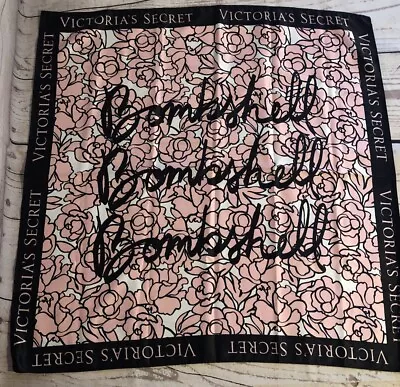 Victoria's Secret Women Bombshell Floral Scarf 25 X25   Polyester Hair Cover • $21.99