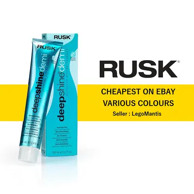 Rusk Hair Colour Deepshine Demi Various CHEAPEST ON EBAY Free P&P • £9.49