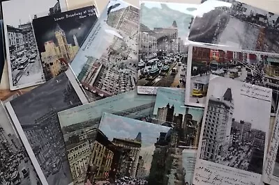 Vintage New York City Postcards Lot Of 14 BROADWAY • $3.99