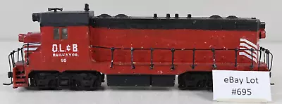 (Lot 695) HO Model Train Athearn Diesel Locomotive OL&B Big Red Line Dummy • $9.50