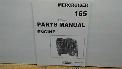 Mercury 165 MerCruiser Engine Parts Manual – 165 HP – 1970 – 6 Cyl – 2770032 + • $20