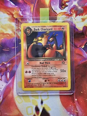 🌟 Dark Charizard 21/82 🌟 Original Non Holo Rare Team Rocket WOTC Pokemon Card  • £17.45