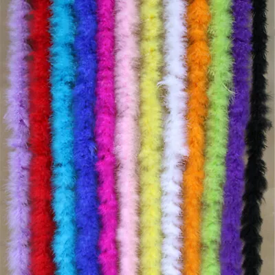 Marabou Feather String Swansdown Fur Trimming Soft Fluffy Trim Graft DIY 2M/pc • £2.38