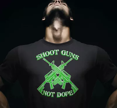 Narcotics Anonymous SHOOT GUNS NOT DOPE T-shirt  - Free Shipping • $21.99