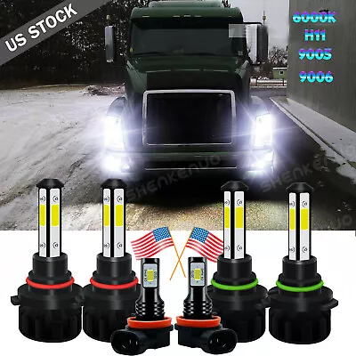 For Volvo VNL VNM630 670 730 780 2004-2015 Combo LED Headlight Fog Bulbs Hi-Lo • $34.51