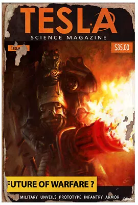 Tesla Science Journal - Future Of Warfare - Fallout 4 Poster • $12.99