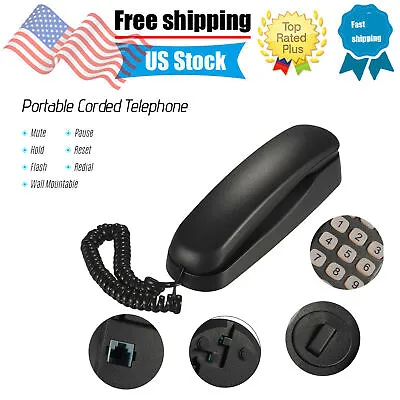 Bisofice Desktop Corded Landline Phone Support Mute Pause Redial Functions I9Y2 • $13.76