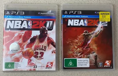 NBA 2k11 & 2k12  Ps3 Playstation 3 Games With Manuals • $22.99