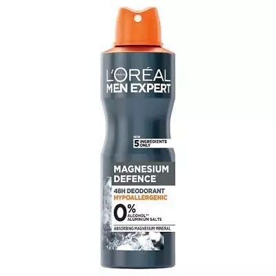 L'Oreal Men Expert Deodorant Spray Magnesium Defence 250ml (2 PACKS) • £10.02