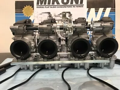 Mikuni RS34-D21-K 34mm RS Radial Flat Slide Carburetors Carbs Smoothbores • $794.95