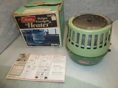 Coleman Catalytic Heater 513A708 Vintage 5000-8000 BTU With Original Box 1978 • $59.99