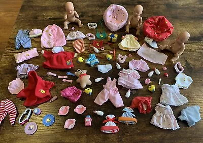 Lot Of 70 Pc. Zapf Creations Mini World Baby Born 5  Dolls Outfits Accessories • $109.99