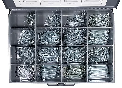 Cotter Pins Assortment 1/16 3/32 1/8 5/32 3/16 With Tray 1181 PCS • $47