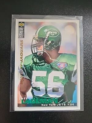 1995  UPPER DECK   Collector's Choice   - Signed By Jaguars JETS Jeff Lageman #336  • £0.86