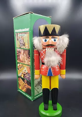 Vintage Nussknacker Nutcracker German 10” Erzgebirge Hand Made In Box • $40