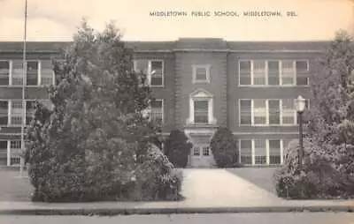 Middletown Delaware Middletown Public School Vintage Postcard AA83309 • $6.75