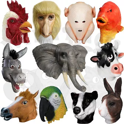 £25.99 • Buy Latex Fancy Animals Head Party Props Cosplay Masquerade Carnival Costume Masks