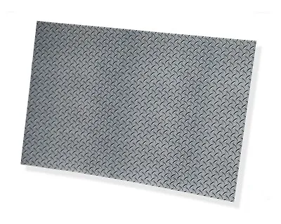 1/10 Scale Diamond Plate Sticker Sheet RC Crawler Metal Bed Box Body 6x9 Decal • $9.95
