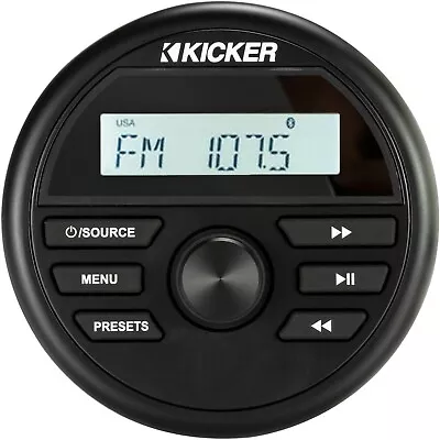 Kicker 46kmc2 Marine Boat Gauge-style/round Digital Media Receiver Usb/bluetooth • $179.96