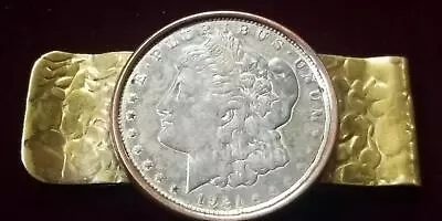 Morgan Silver Dollar Gold Tone Money Clip | Silver $1 MSD | 1921 Montana Cip • $50