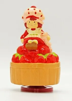 Vintage 1983 Strawberry Shortcake & Custard The Cat Music Box ~ Does Not Work • $23.99