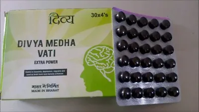 2 X Baba Ramdev HERBAL EDH Divya Patanjali - MEDHA VATI 120Tabs | DHL Shipping • $7.08