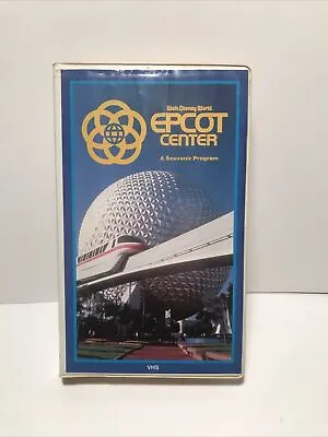WALT DISNEY WORLD EPCOT CENTER - A Souvenir Program VHS Clamshell 1983 Vintage • $14.99