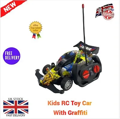 Kids RC Toy Car With Graffiti Navigator Full Function 1:16 Scale Electric Car • £14.99