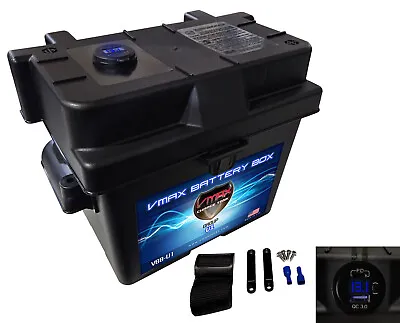 VMAX U1 Battery Box Trolling Motor Home W/dual USB Triple USB-C Voltmeter • $24.98