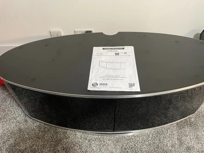 £50 • Buy Luna  Gloss Black Oval Tv Cabinet Stand