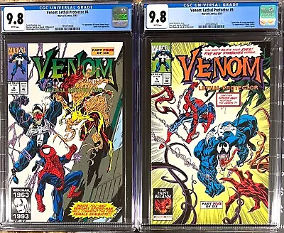 Venom Lethal Protector 4 And Venom Lethal Protector 5 CGC 9.8 Marvel Comics 1993 • $159
