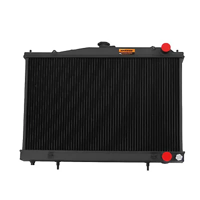 Radiator Aluminium For Nissan Stagea WGNC34 6cyl 1997-2000 4Rows SPAWON MT Black • $249