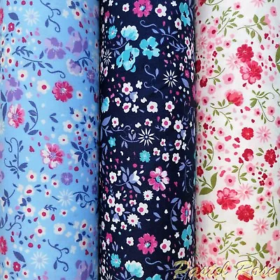 Spring Ditsy Floral 100% Cotton Fabric | Clothing Craft Quilting Rose & Hubble • £3.75