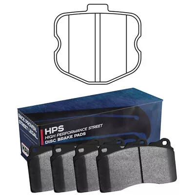 Hawk HB531F.570 HPS Performance Front Disc Brake Pads For 06-08 Corvette Z06 7.0 • $248.39