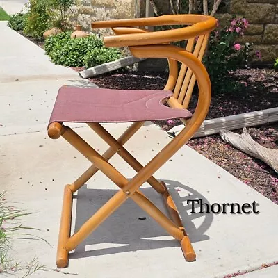Rare HTF Thonet Style Mid Century Modern Wood Bentwood Folding Chair 1960s • $600