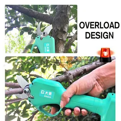 1x 21V Cordless Electric Pruning Shears Garden Tree Secateur Trimmer Cutter • £118.69