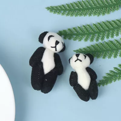 1pc 4/6Cm Mini Joint Panda Plush Stuffed Wedding Box Toy Doll Garme-wq • £4.14