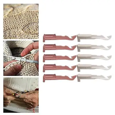 10 Hooks 48 Ting Machine Accessories Yarn Threader DIY Hand Weaving Ting Loom • £8.17