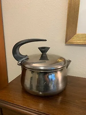 Vintage Farberware Stainless Steel Water Tea Pot Usa • $20