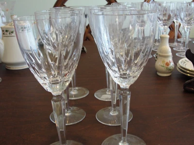 $170 • Buy Waterford Ariel 6 Water Glasses 8 1/2  *looks New*