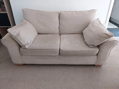 £50 • Buy Beige Two Seat Next Sofa With Cushions 