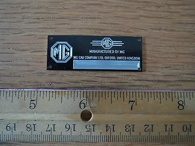 MG Metal Display Plaque Model Diecast 1/18 1/24 1/87 MGA MGC MGB Midget TC 1/43 • $7.95