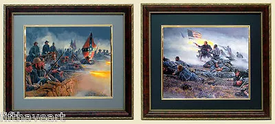 Valor In Gray & Courage In Blue Civil War Battle Scenes Art By Mort Kunstler • $125