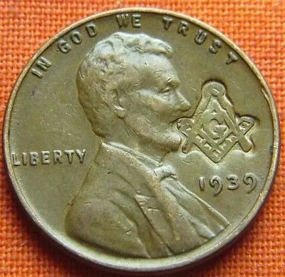 Wwii 1939 Old Vintage Freemason Masonic Coin • $9.50