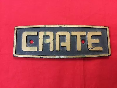 Vintage Crate Amplifier Logo Badge For Head Or Cabinet W/screws • $59