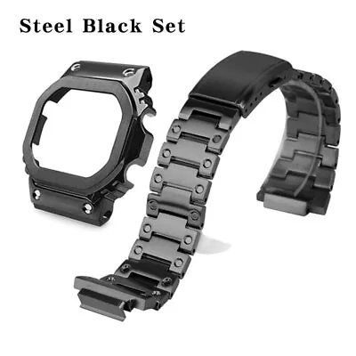 For Casio G-SHOCK DW5600 GWM5610 Mod Kit Metal Case Cover Watch Band Strap Bezel • $75.58