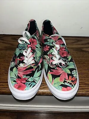 VANS Tropical Floral Shoes Sneakers Women’s Size 8.5 • $24.50