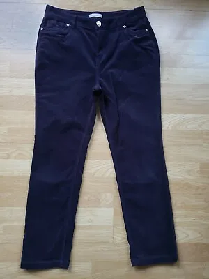 £9.99 • Buy Ladies' M&S Dark Indigo Straight Leg Stretch Velvet Feel Jeans Size 14 R11.5 L28