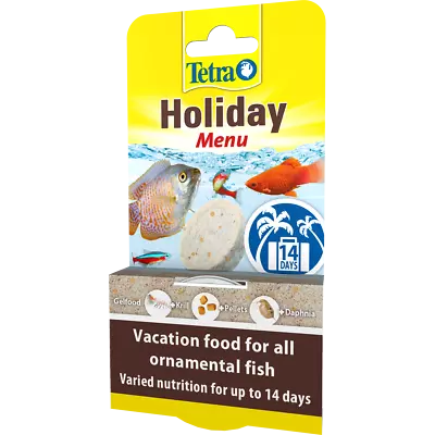 Tetra Aquarium Holiday Fish Food 14 Day Vacation Feeding Block 30g Tropical Feed • £5.35